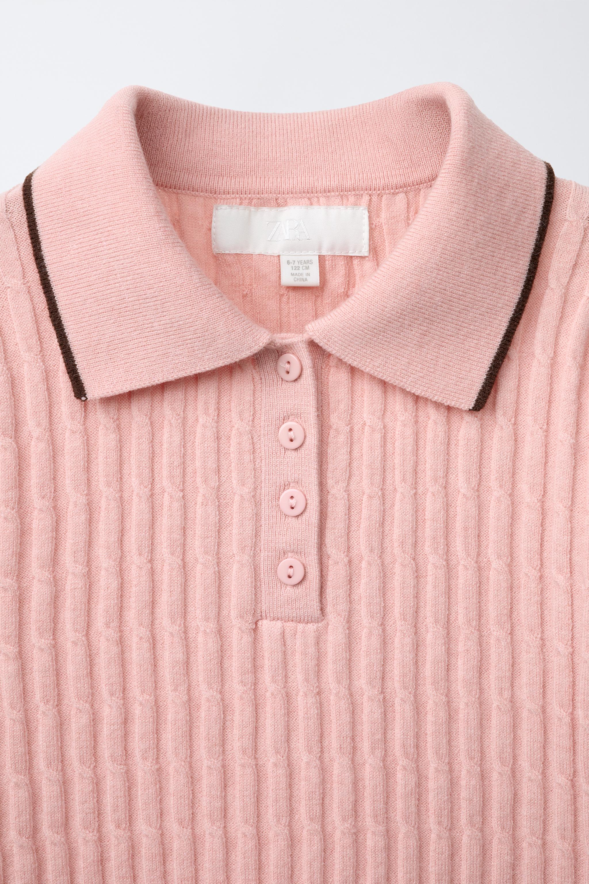 POLO EN MAILLE TORSADÉE CONTRASTE
