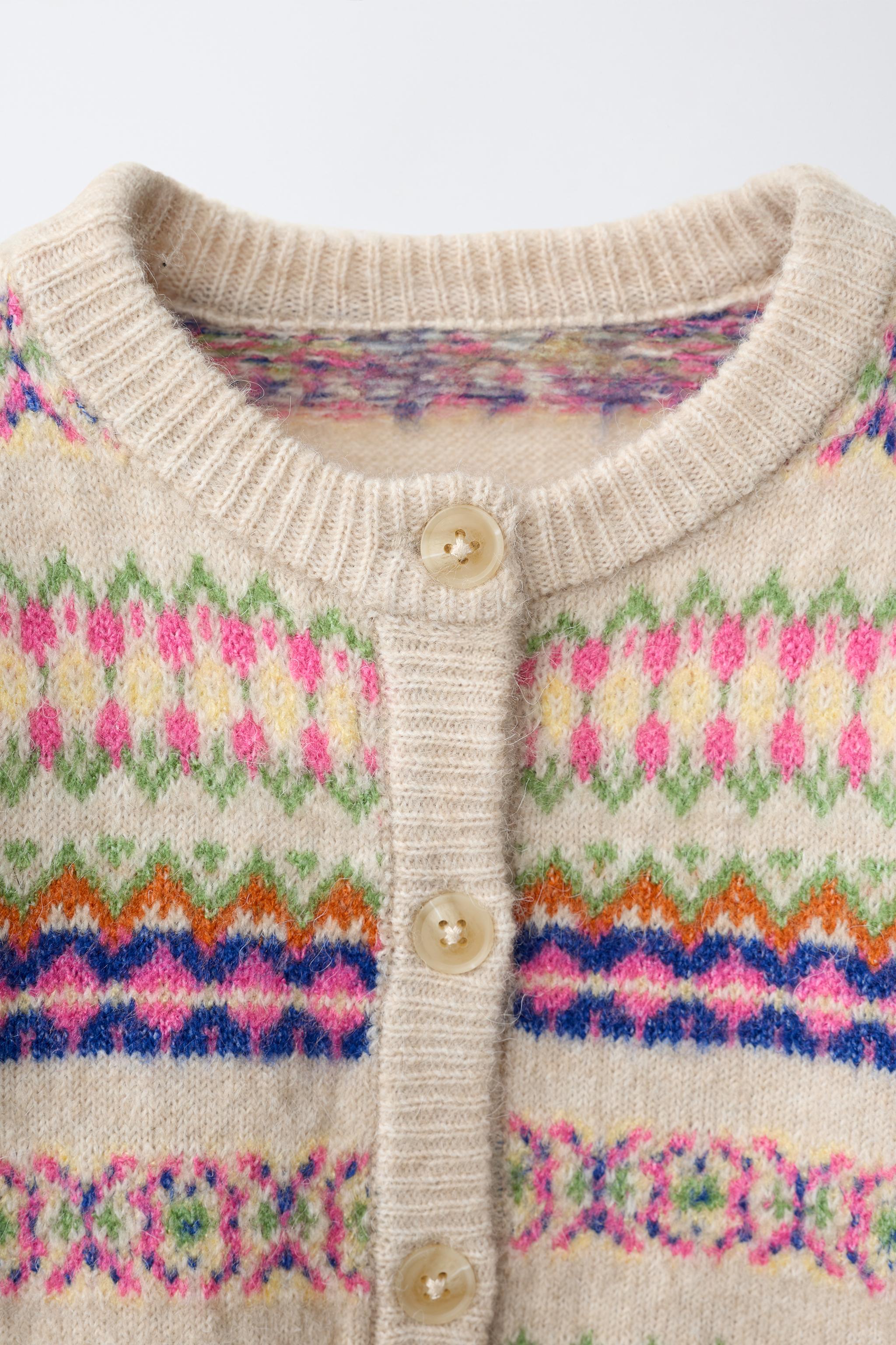 GILET EN MAILLE JACQUARD
