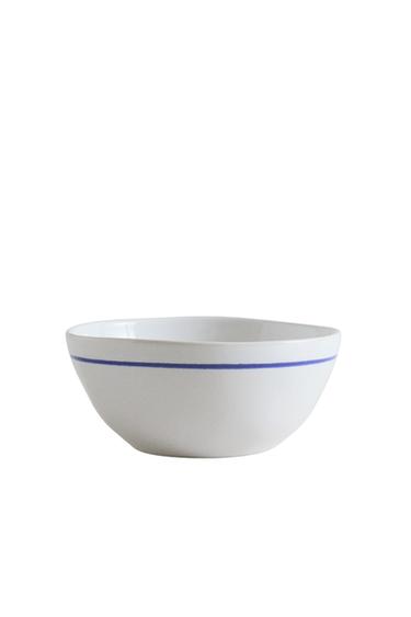 STONEWARE LOBSTER BOWL - أزرق / أبيض الخاص بـ Zara