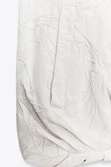 EMBROIDERED GILET - Ecru by Zara - Image 7