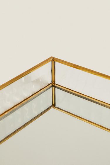DECORATIVE TRAY WITH GOLD RIM - Gold de Zara - Image 4