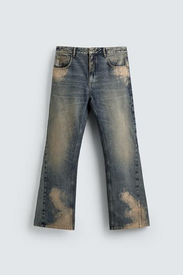 JEANS FLARE FIT ME NJOLA - Blu saks nga Zara
