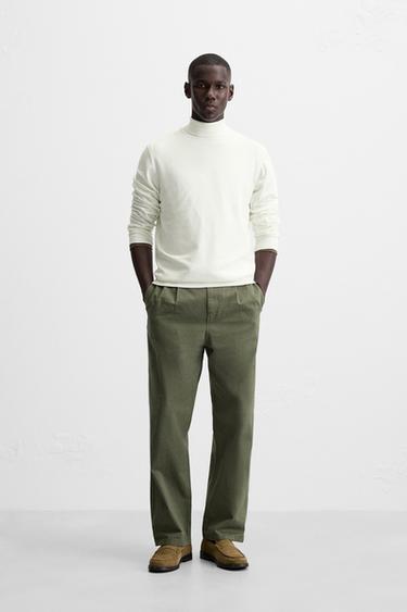 PULLOVER AUS VISKOSEMISCHGEWEBE - Cremefarben von Zara