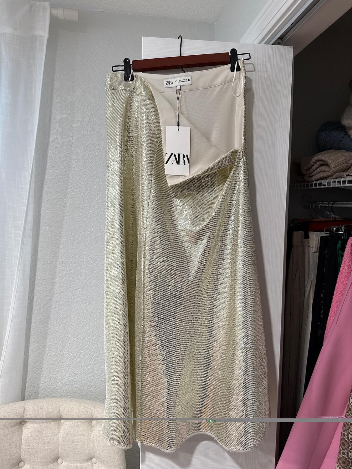 SEQUIN MIDI SKIRT ZW COLLECTION - Image 3