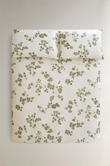 HOUSSE DE COUETTE IMPRIMÉ ESTOMPÉ - Vert de Zara - Image 4