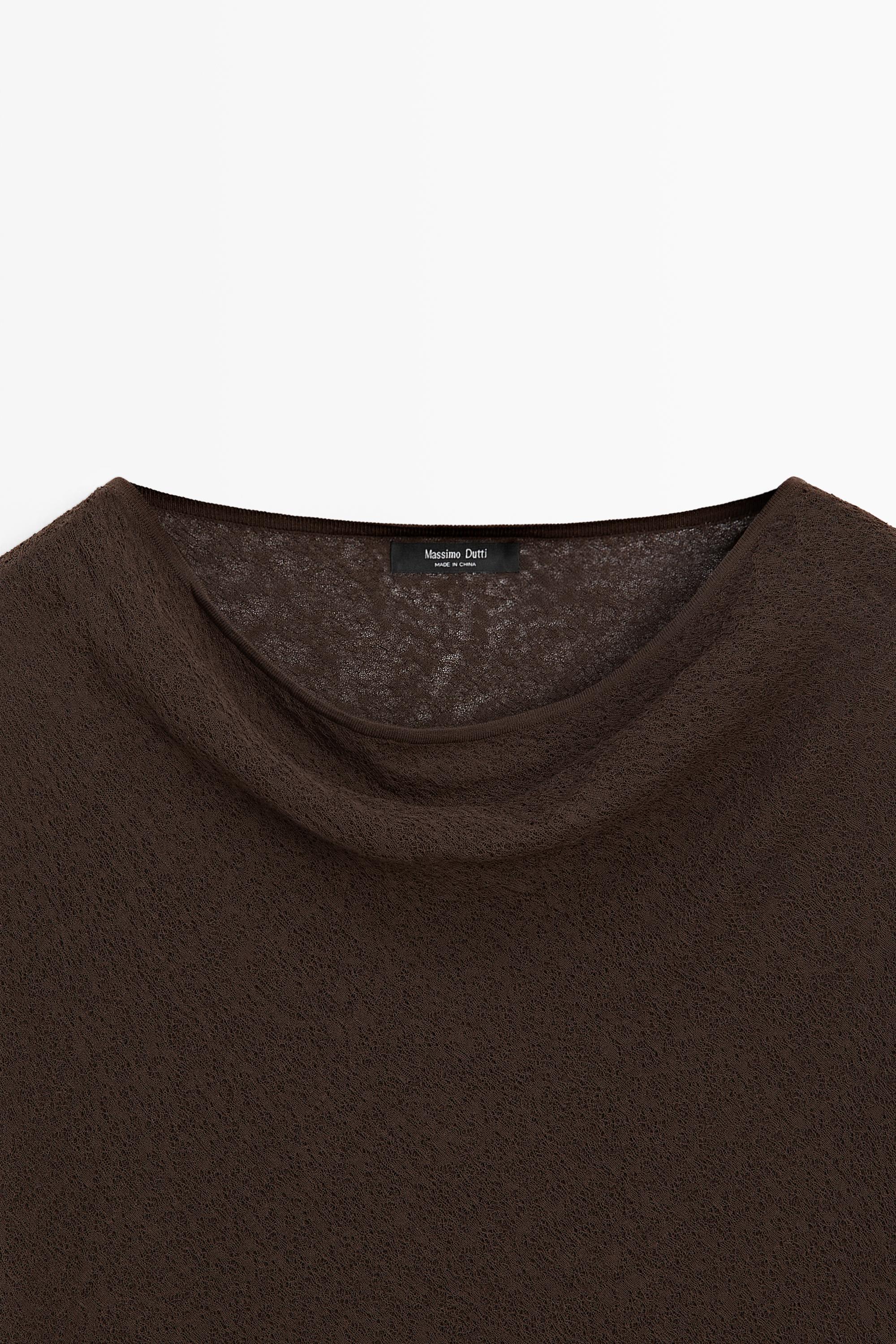 Asymmetric cotton cape