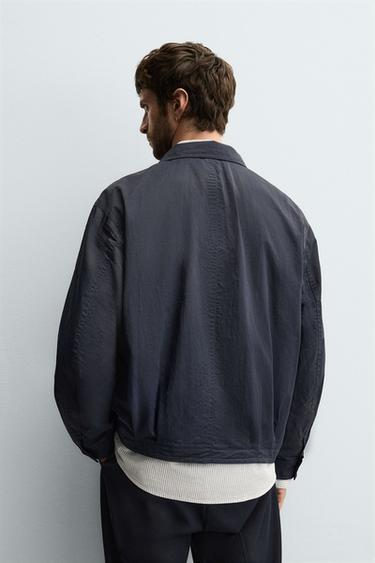 TECHNICAL JACKET WITH CONTRAST LINING - Navy blue by Zara - Image 2