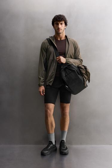 LIGHTWEIGHT COLOUR BLOCK TECHNICAL JACKET - Brown by Zara - Image 0