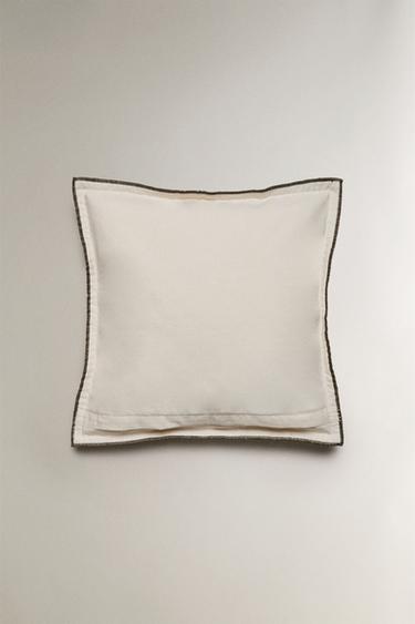 HOUSSE DE COUSSIN IMPRIMÉ FLEURI - Gris perle de Zara - Image 2