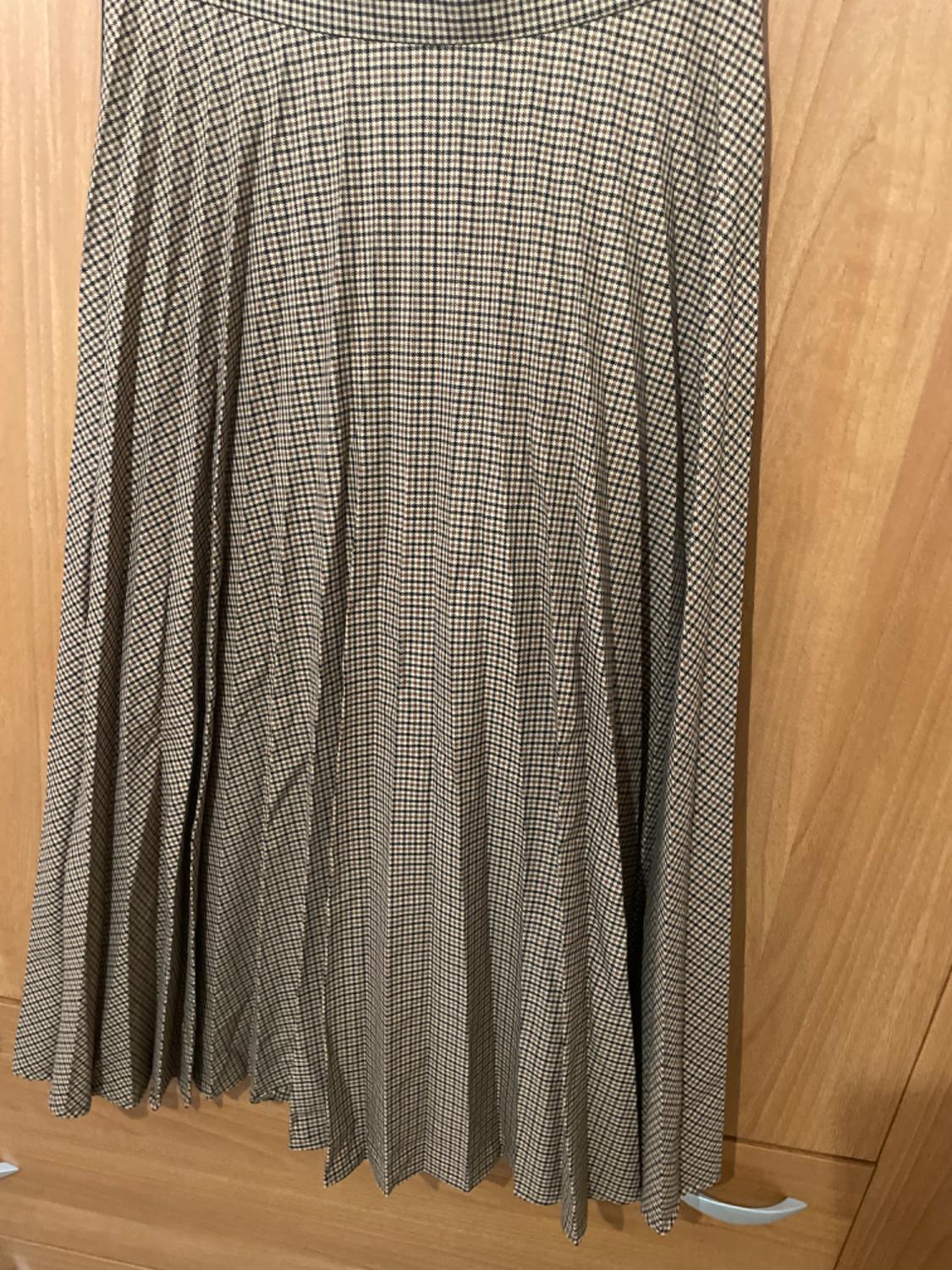 PLEATED CHECK SKIRT - Image 4