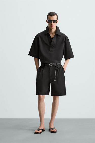 CONJUNTO REGULAR FIT ALGODÓN - LINO - Crudo / Vigoré de Zara