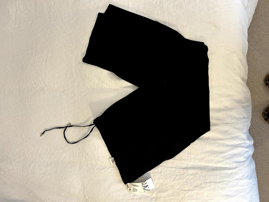 LINEN BLEND STRAIGHT TROUSERS - Image 2