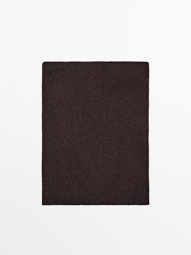 Zara 100% cashmere scarf - Brown - Image 0
