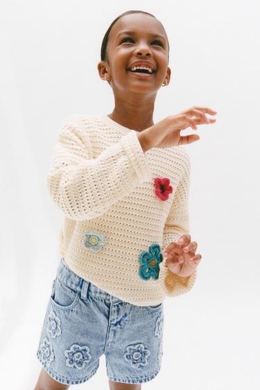 JERSEY PUNTO FLORES - Crudo de Zara