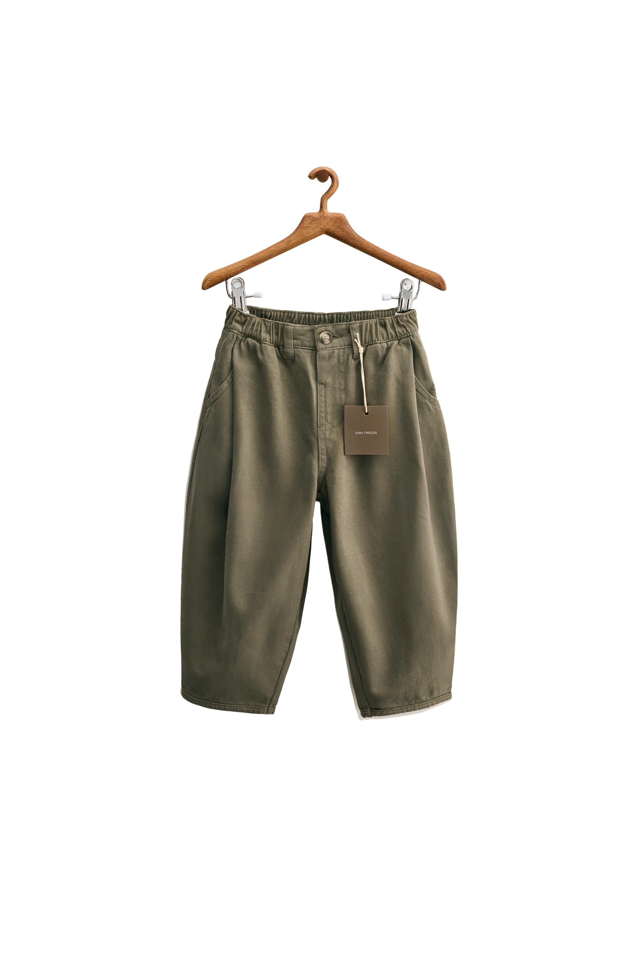 ZARA TIMELESS - BALLOON PLEATED PANTS - Green | ZARA United States ZARA TIMELESS - BALLOON PLEATED PANTS - Green | ZARA United States