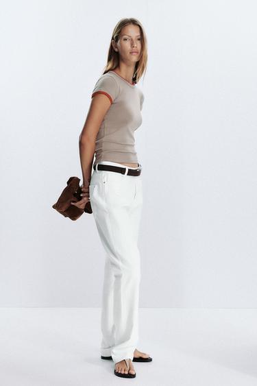DOUBLE T-SHIRT - Mink by Zara - Image 4