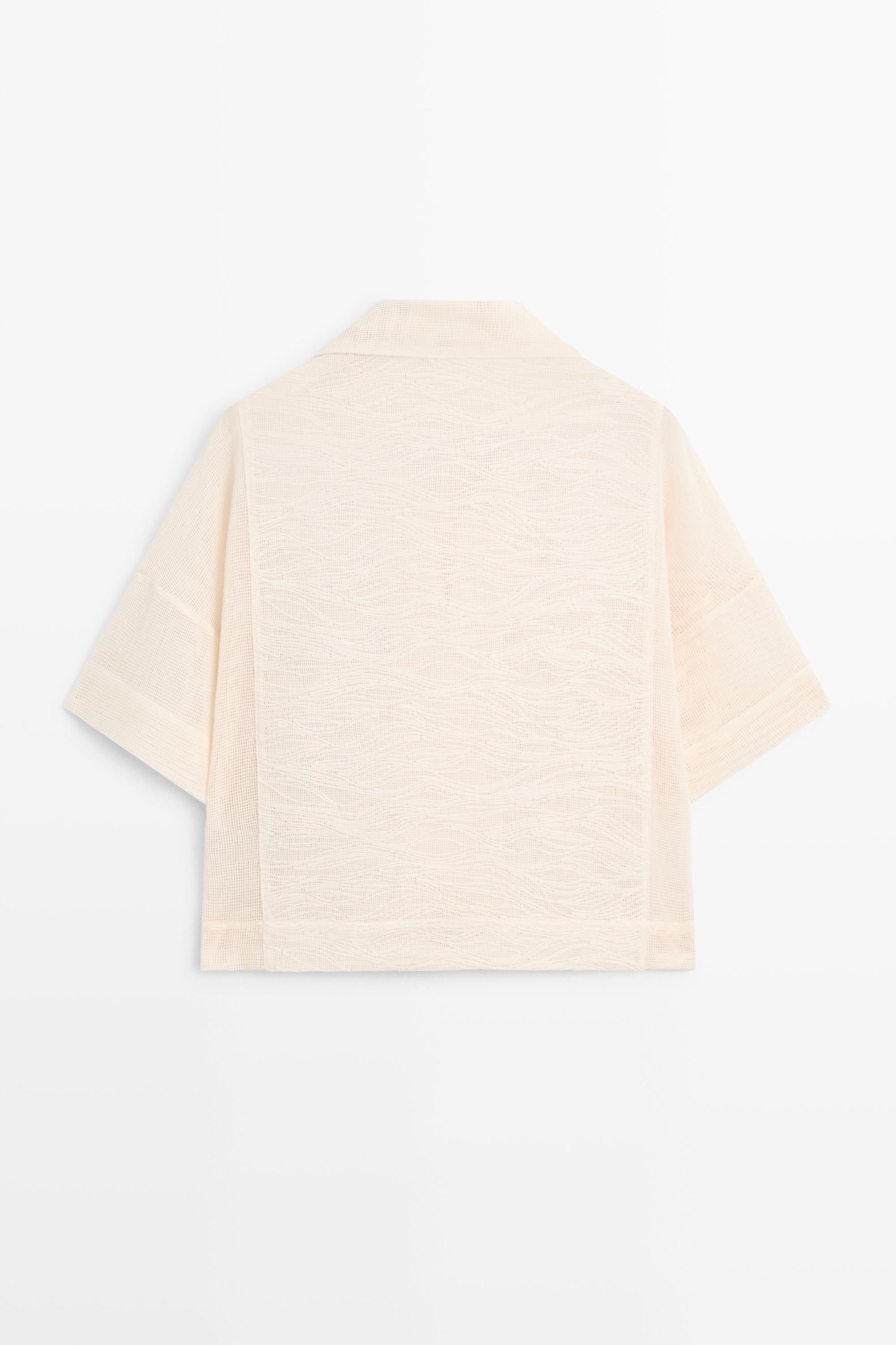 Chemisier polo 100 % coton brodé