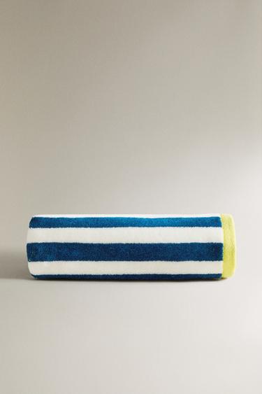 SERVIETTE DE BAIN ENFANT VELOURS X THE ANIMALS OBSERVATORY - Bleu de Zara - Image 1