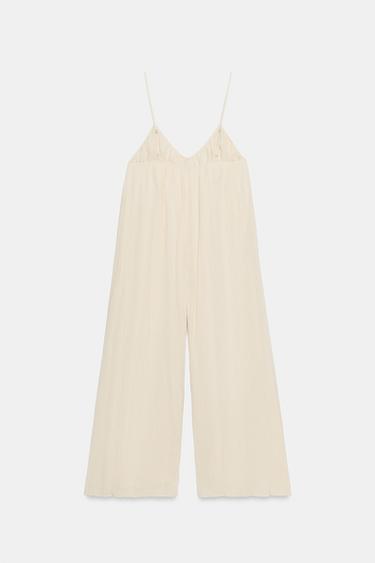 COMBINAISON LONGUE À BRETELLES TEXTURÉE - Pierre de Zara - Image 5