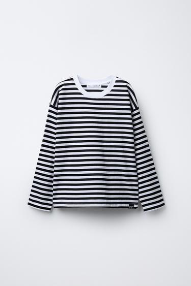 CAMISETA RAYAS ETIQUETA - rayas de Zara - Imagen 0
