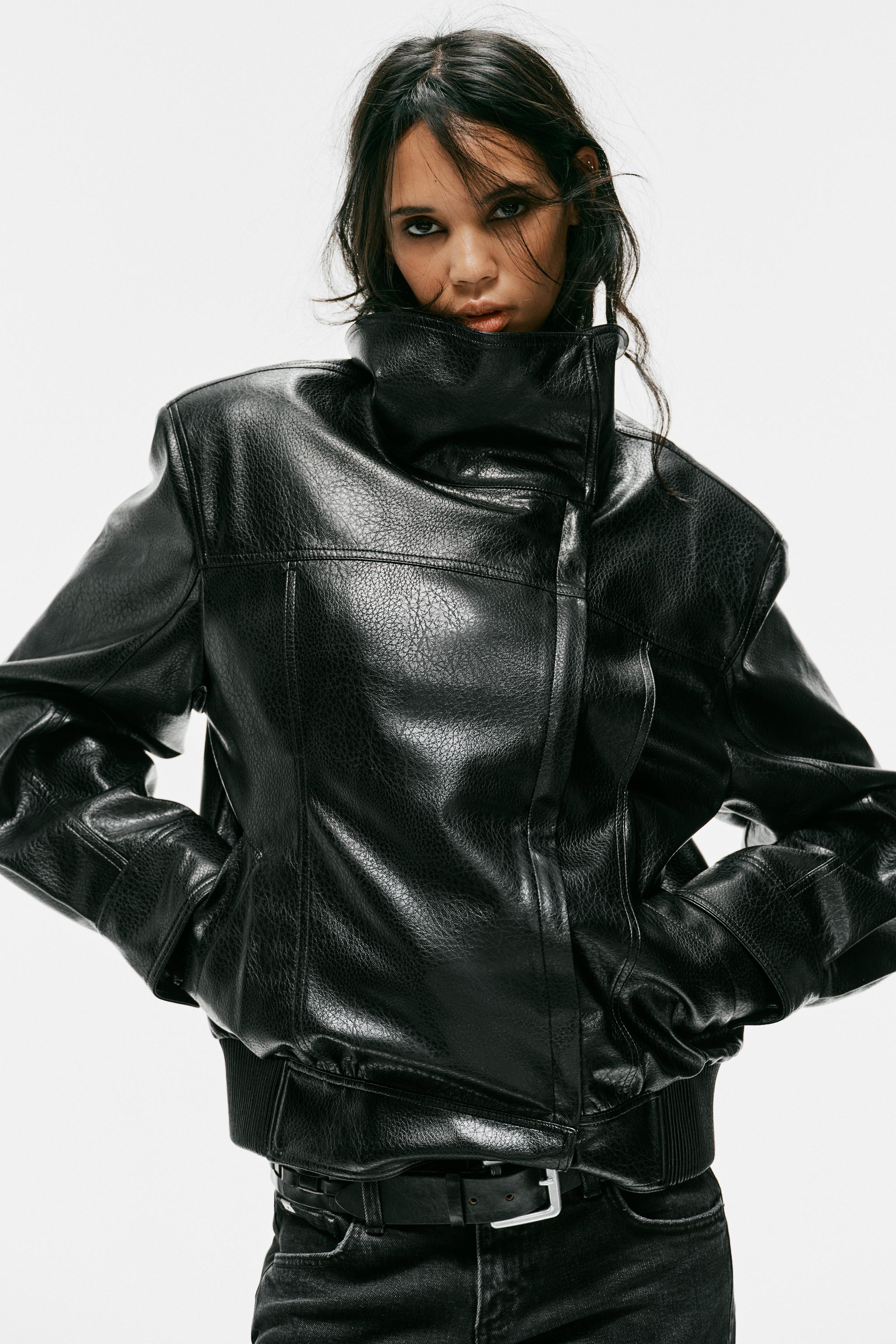 VESTE MATIÈRE SYNTHÉTIQUE ÉPAULETTES