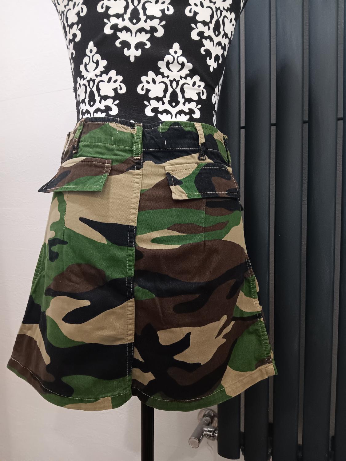ZW PREMIUM CARGO MINI SKIRT IN CAMOUFLAGE - Image 2