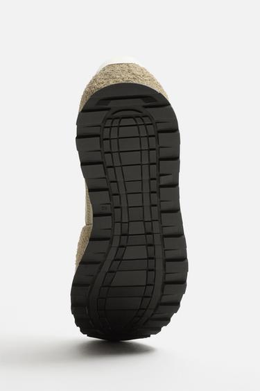RETRO-STYLE SNEAKERS - Taupe Grey by Zara - Image 5