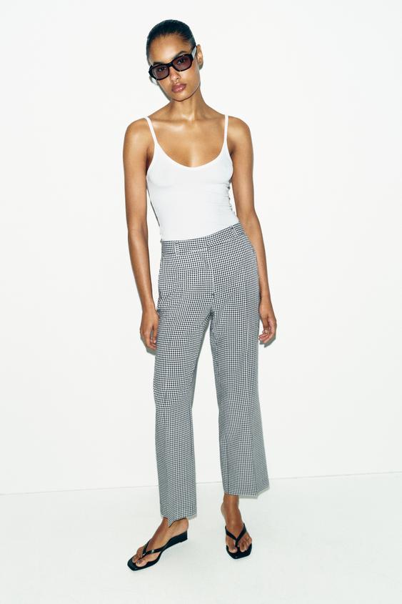 GINGHAM PANTS from Zara - $49.90