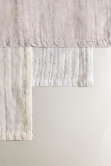 MOUSSELINES BÉBÉ LAPINS (LOT DE 3) - Crème de Zara - Image 2