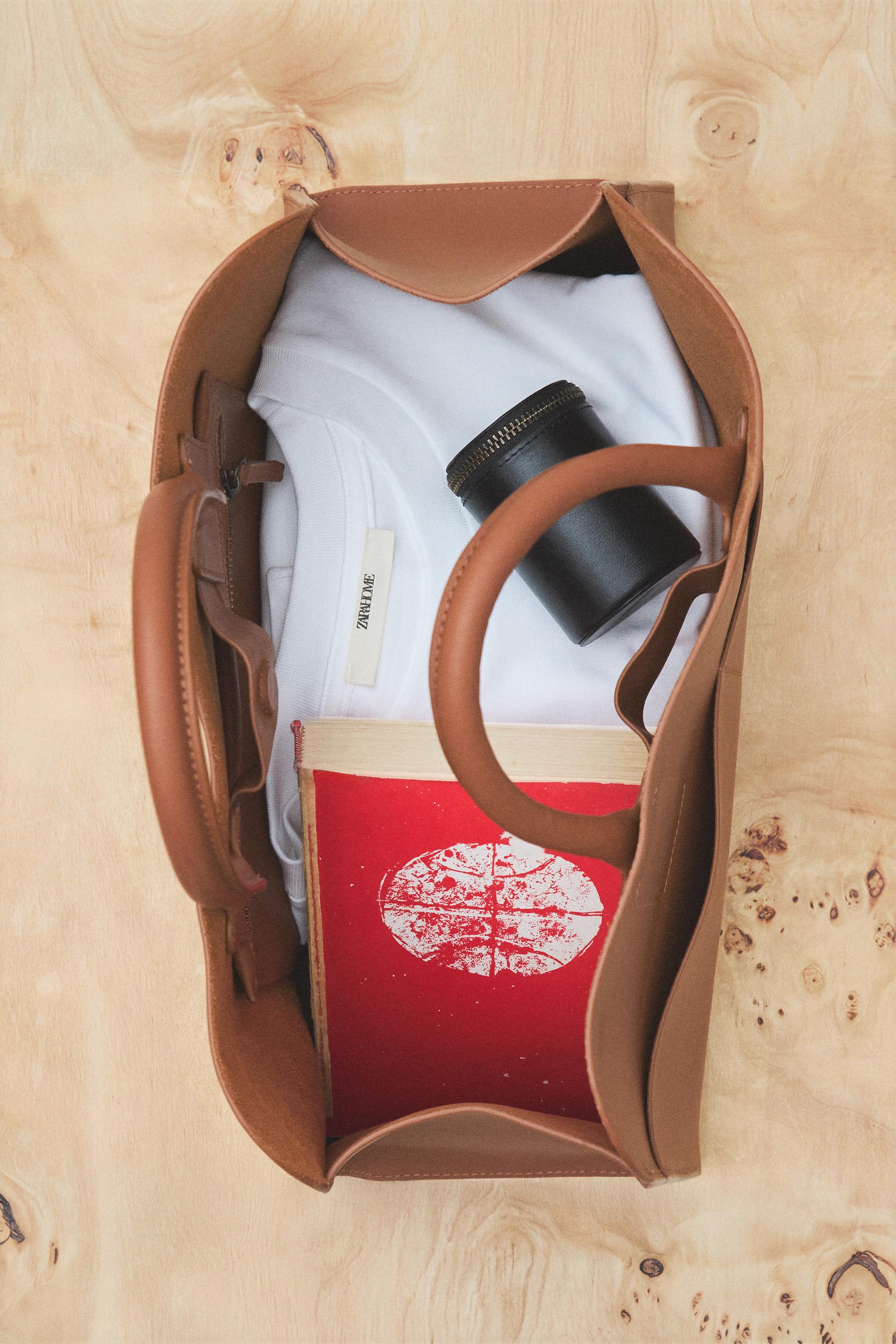 LEATHER MINI TOTE BAG