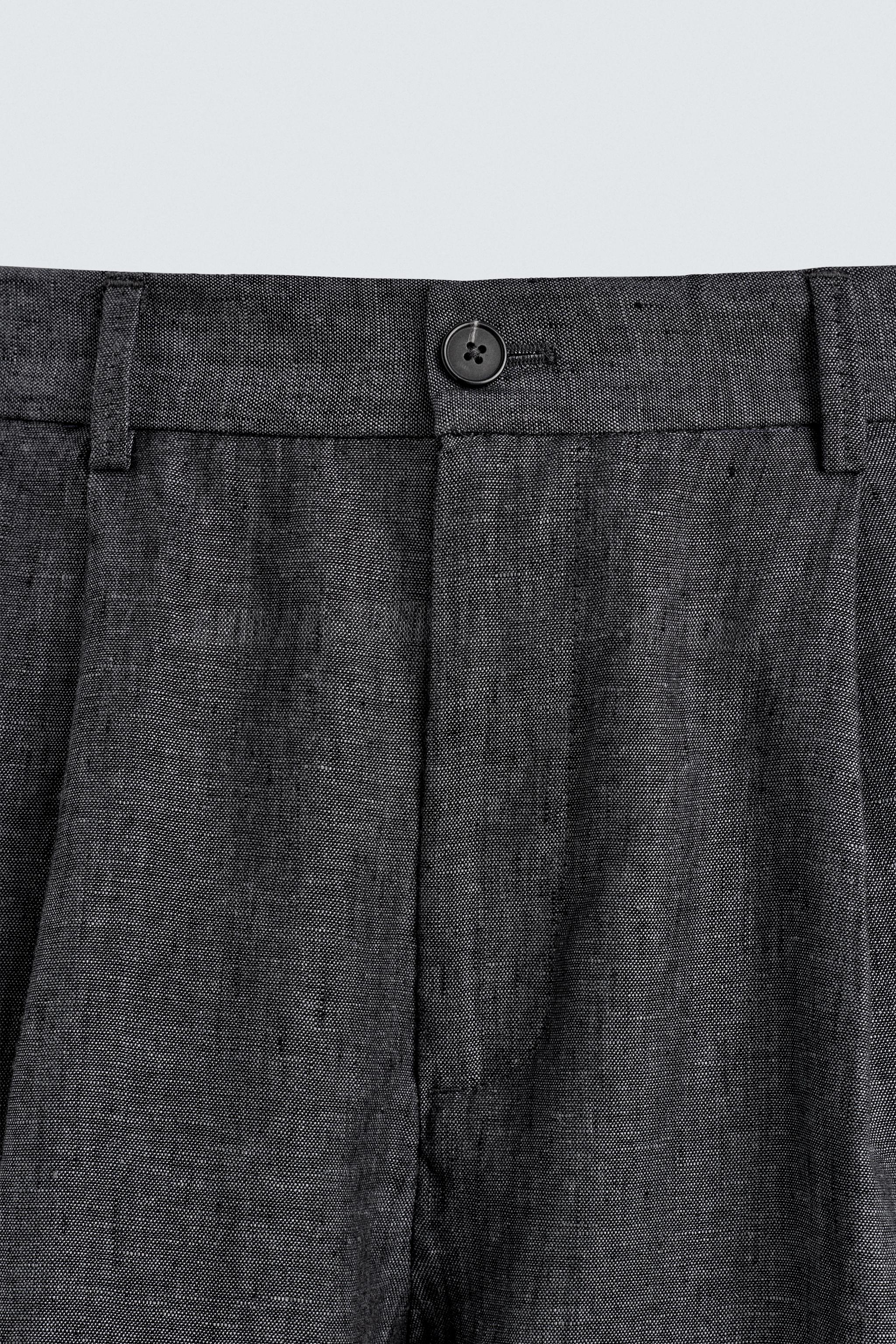 100% LINEN SUIT PANTS