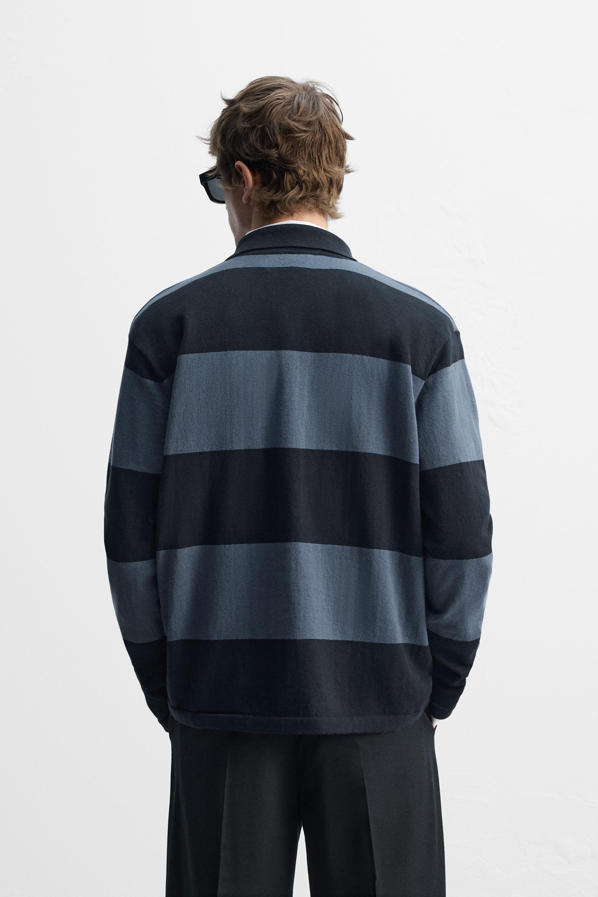 STRIPED KNIT POLO - striped | ZARA United States STRIPED KNIT POLO - striped | ZARA United States