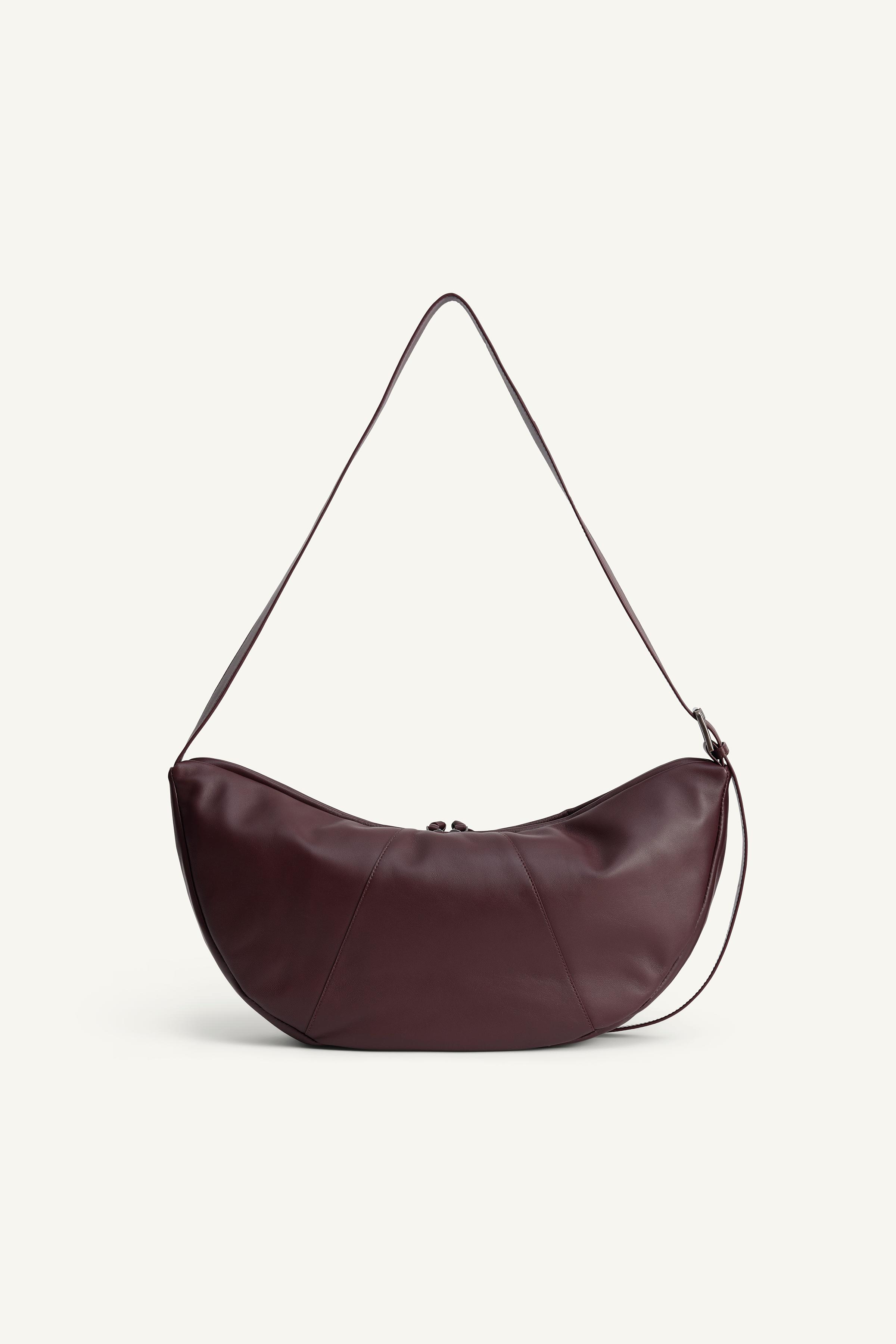 LTHR SHLDR BG 14 - Burgundy Red | ZARA United States