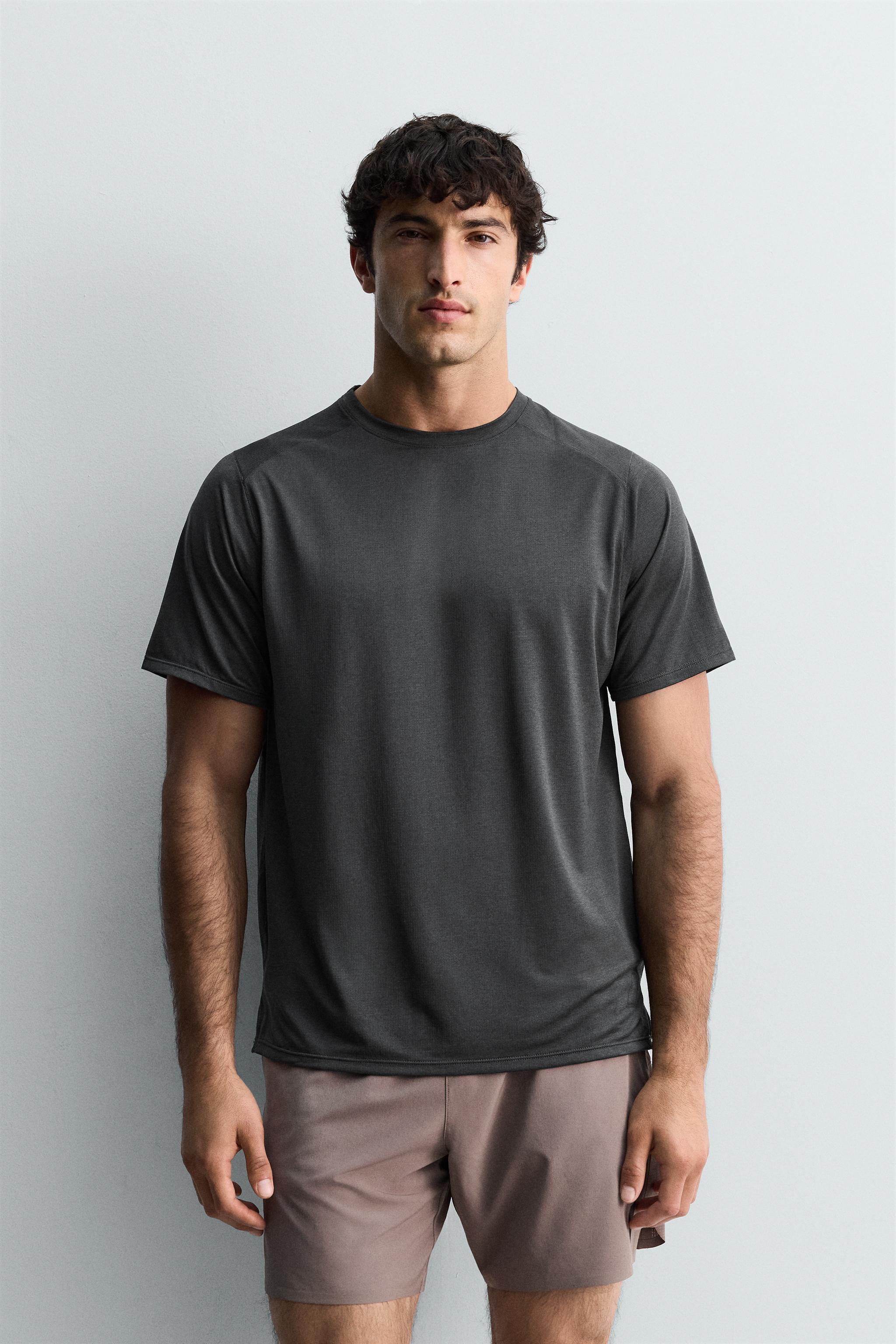 Zara DOKULU TEKNİK T-SHIRT görsel 2