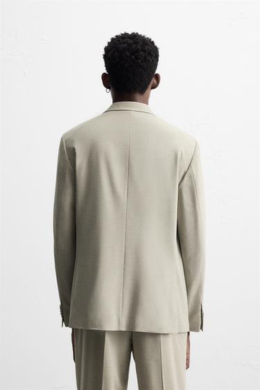 BLAZER COSTUME À CARREAUX - Grisâtre de Zara - Image 2