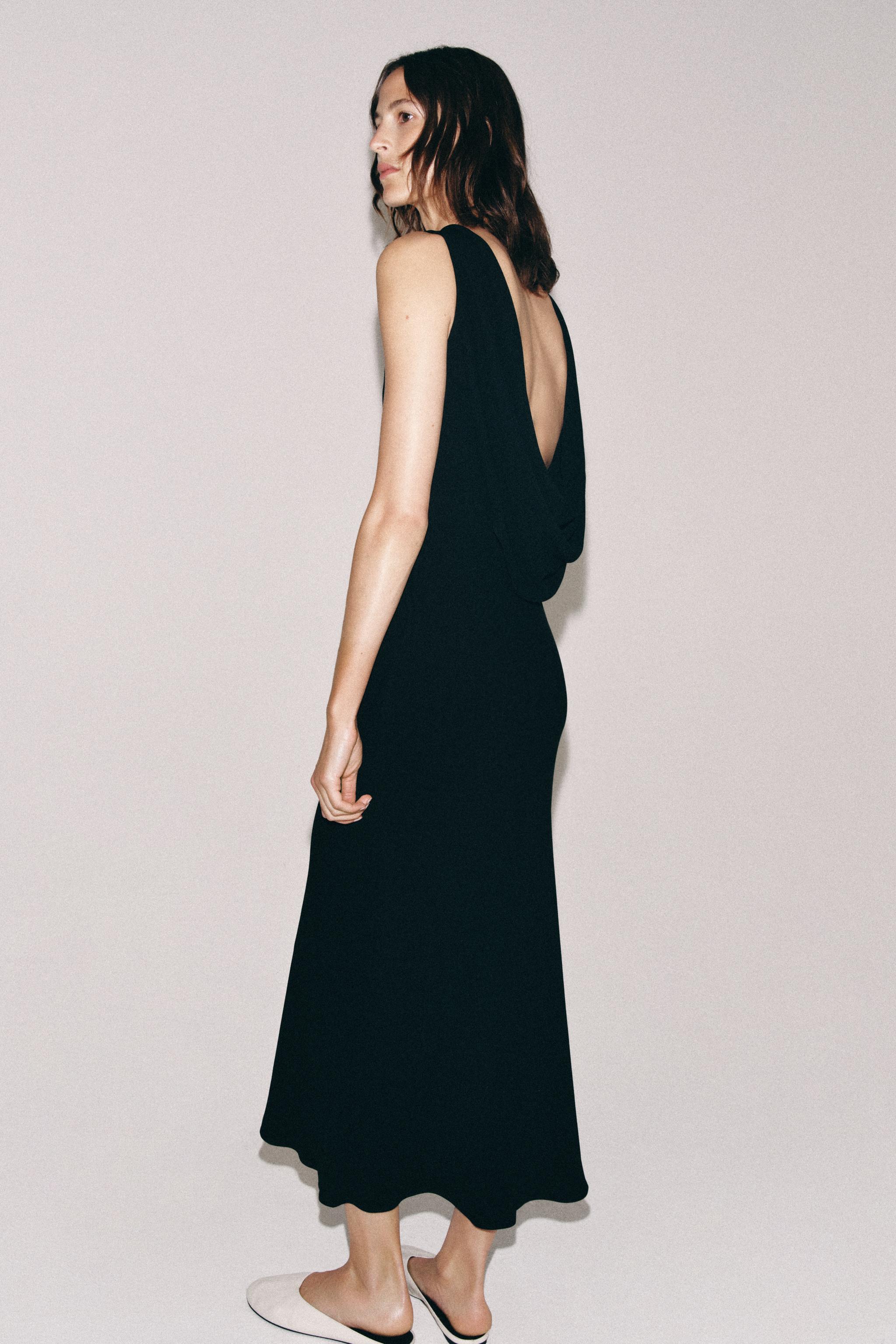 ZW COLLECTION DRAPED MIDI DRESS