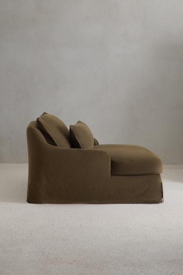 LOVESEAT 01 LINEN COVER — Khaki 2