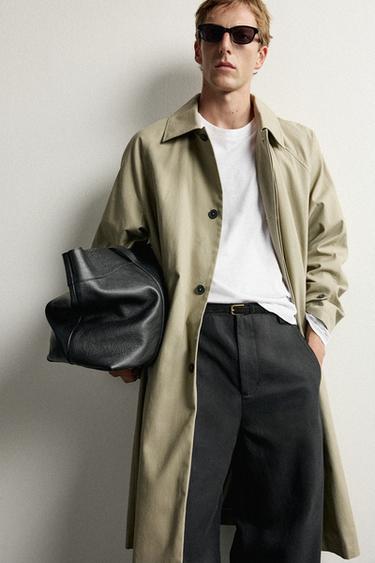 Zara BALLOON FIT TROUSERS WITH TABS - Black