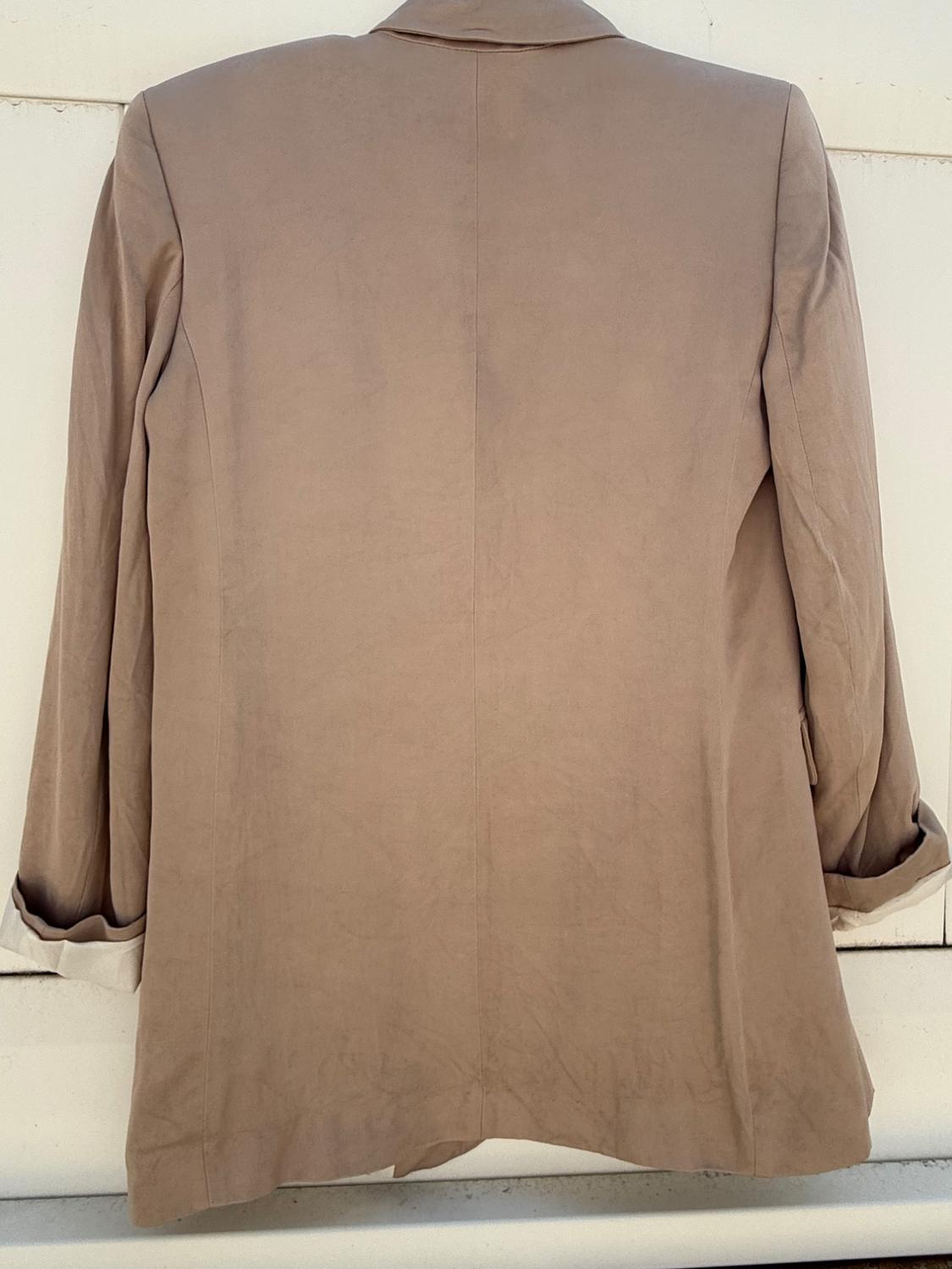 STRAIGHT CUT SATIN EFFECT BLAZER - Image 2