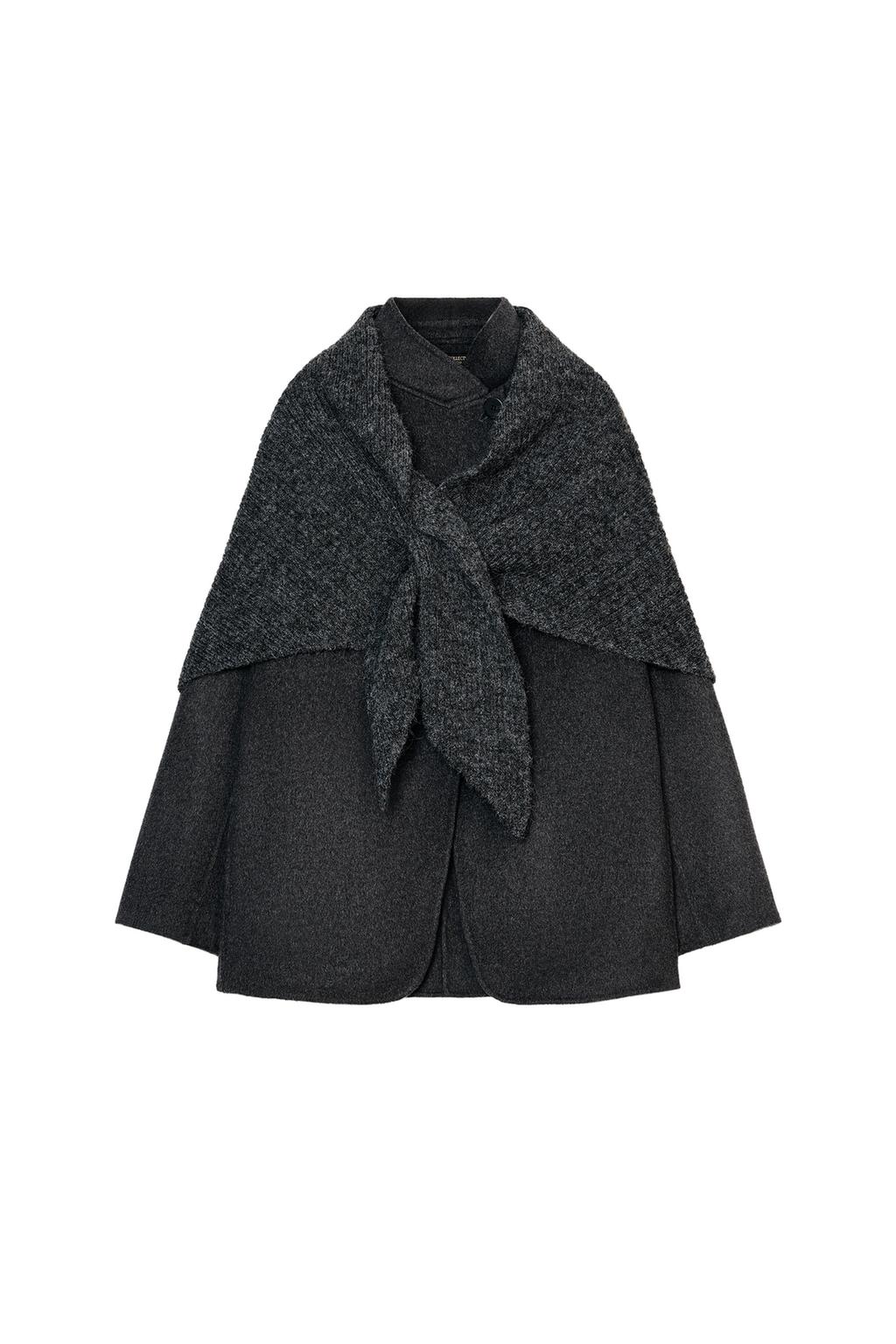 WOOL BLEND BLAZER WITH HANDKERCHIEF ZW COLLECTION - image 3
