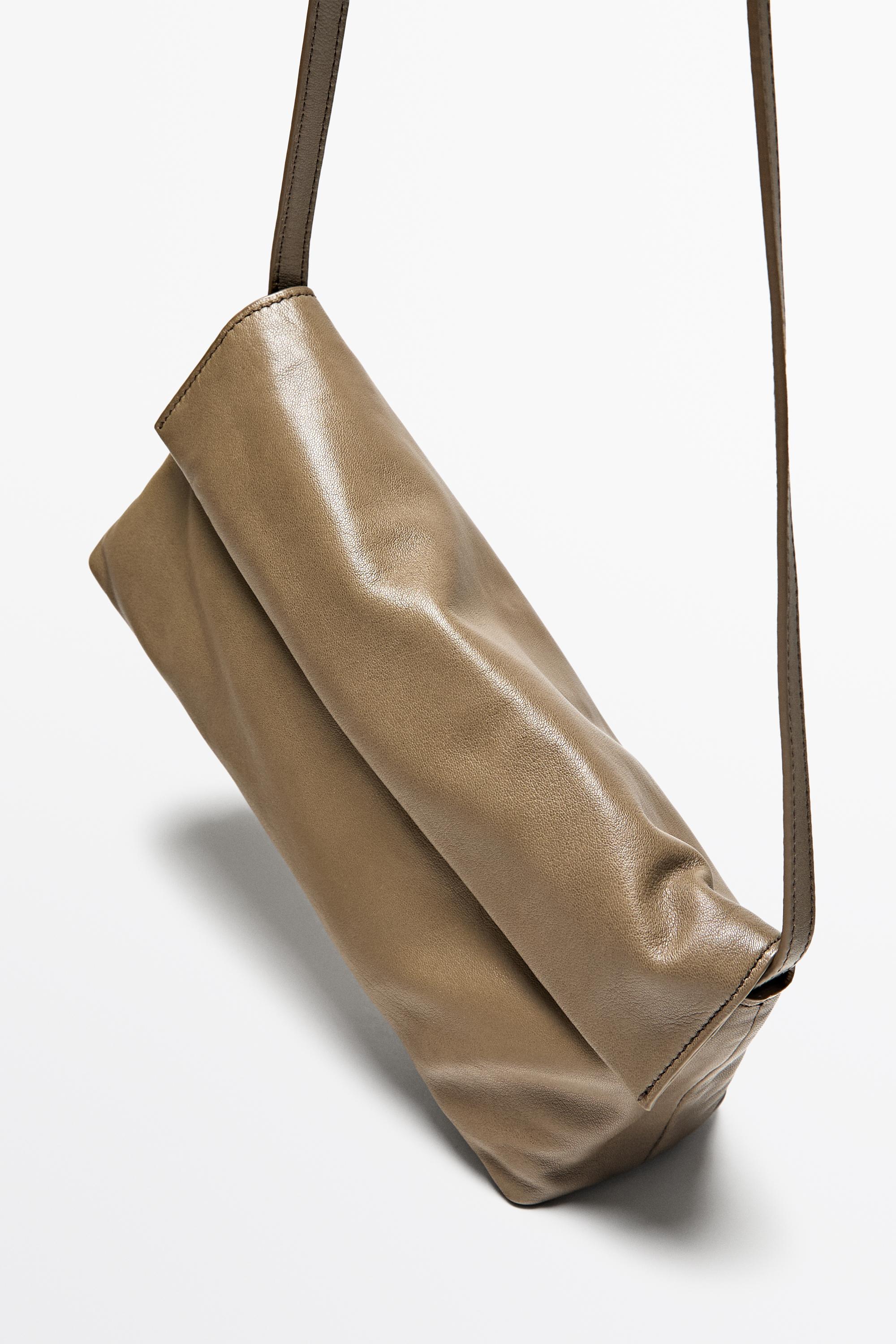 Nappa leather crossbody bag