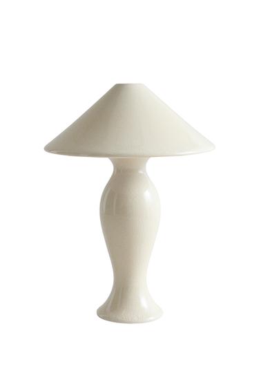 WIRELESS CERAMIC LAMP - Oyster-white by Zara