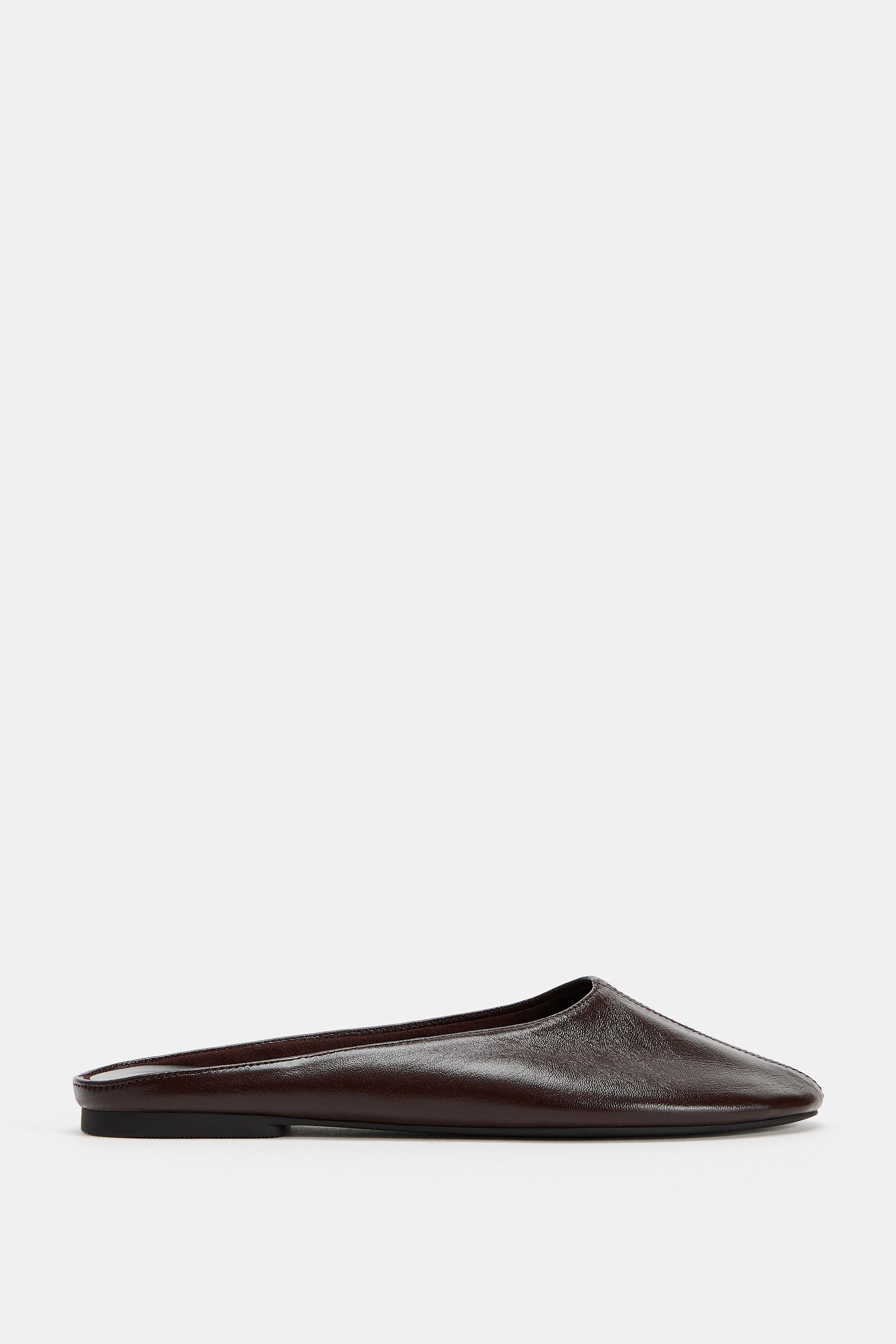 LEATHER SLINGBACK SHOES