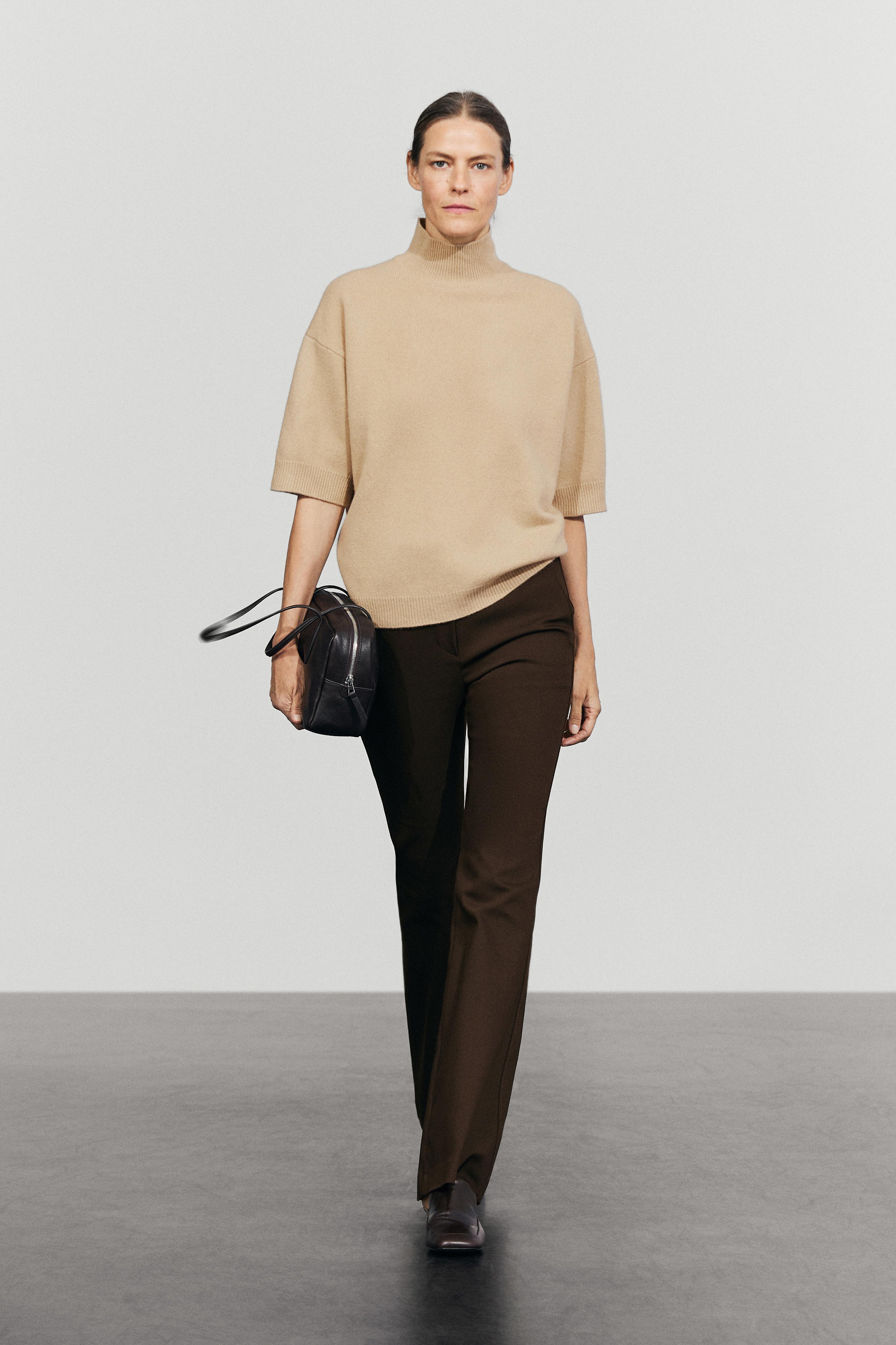 Oversize short sleeve knit sweater