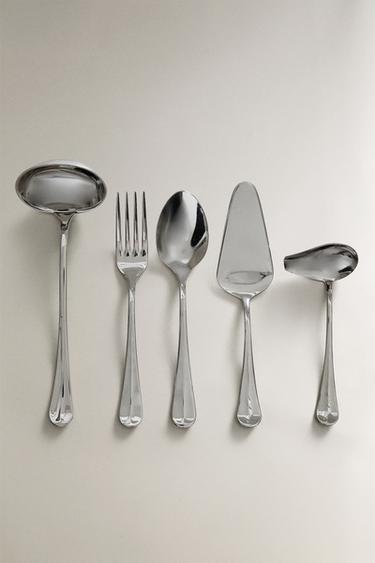 CUILLÈRE DE SERVICE ACIER ARGENTÉ - Acier de Zara - Image 1