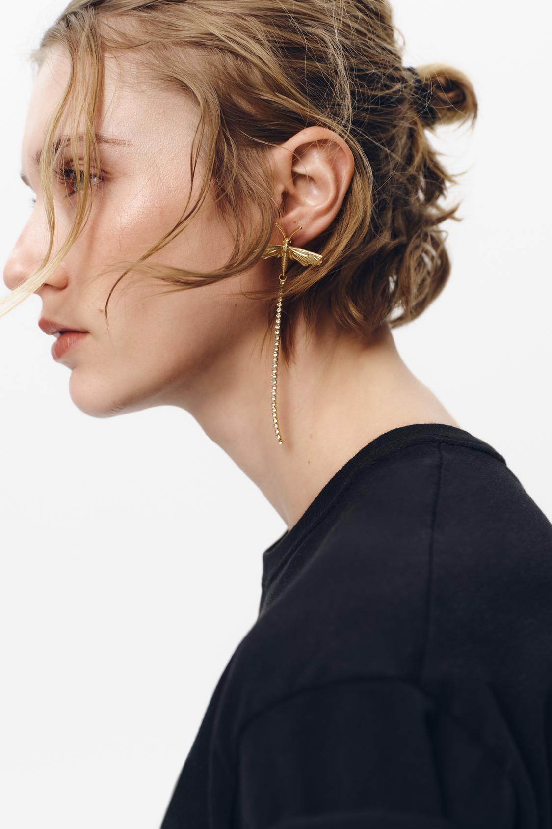 BOUCLES D'OREILLES LIBELLULE BIJOUX