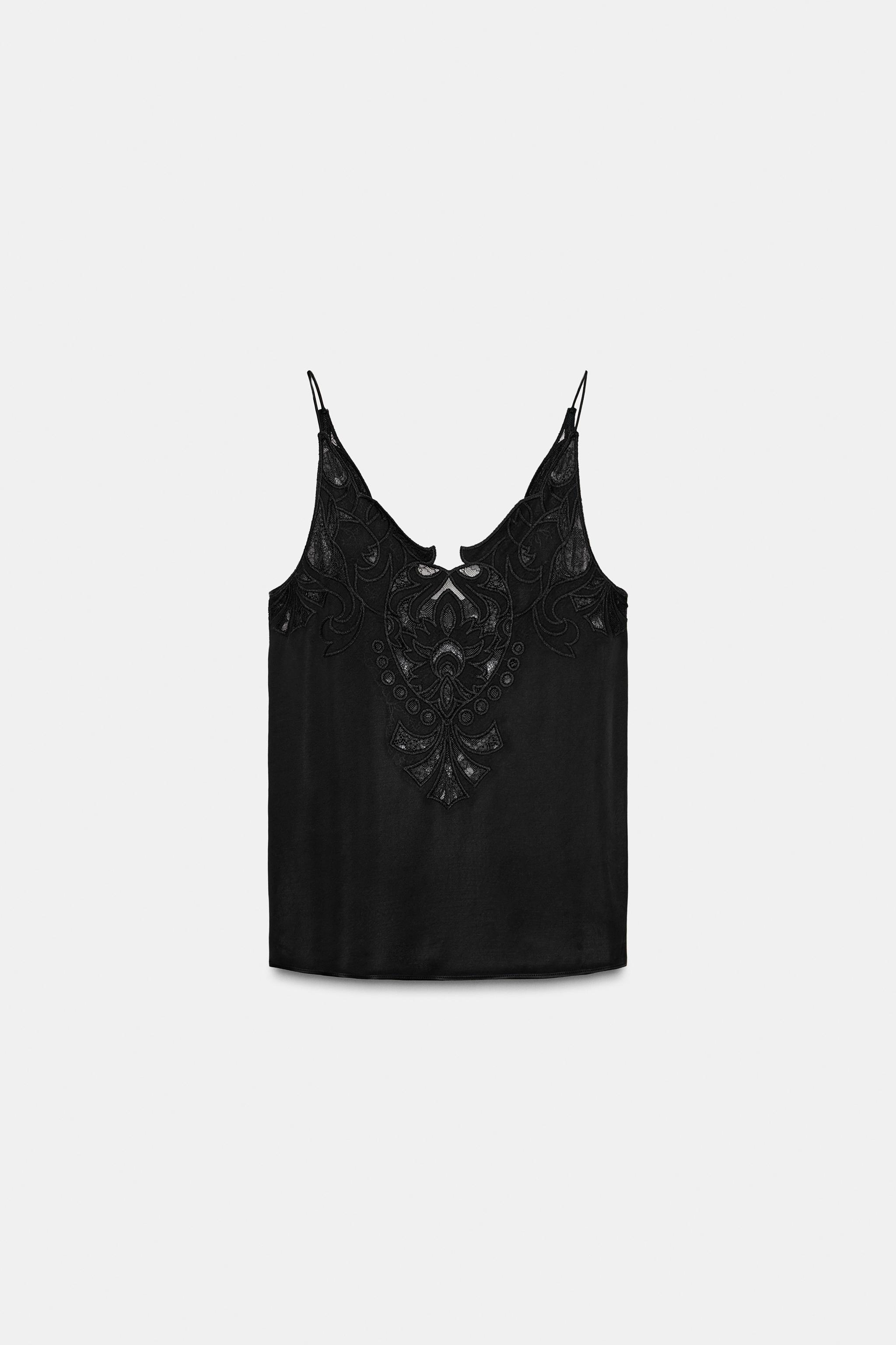 ZW COLLECTION LACE TOP - Black | ZARA South Africa