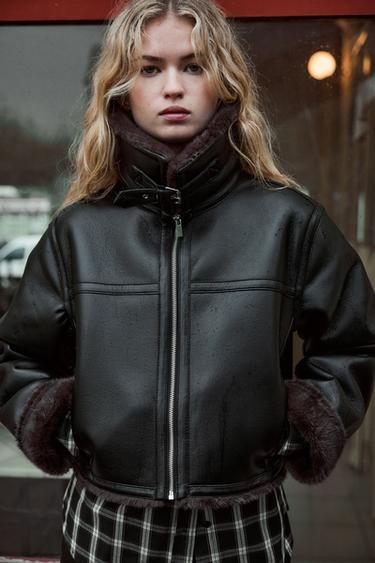 CAZADORA DOBLE FAZ - Negro de Zara