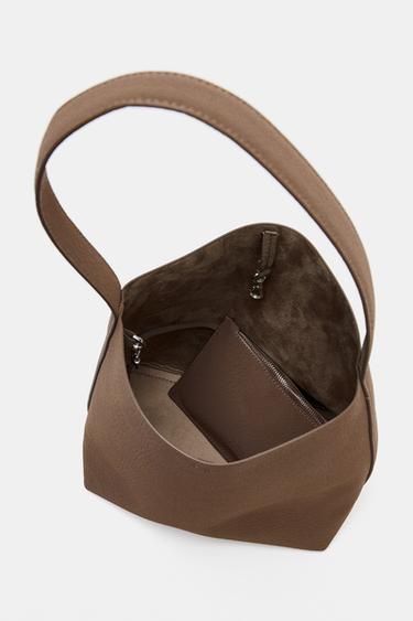 BUCKET SHOULDER BAG - Brown by Zara - Image 4