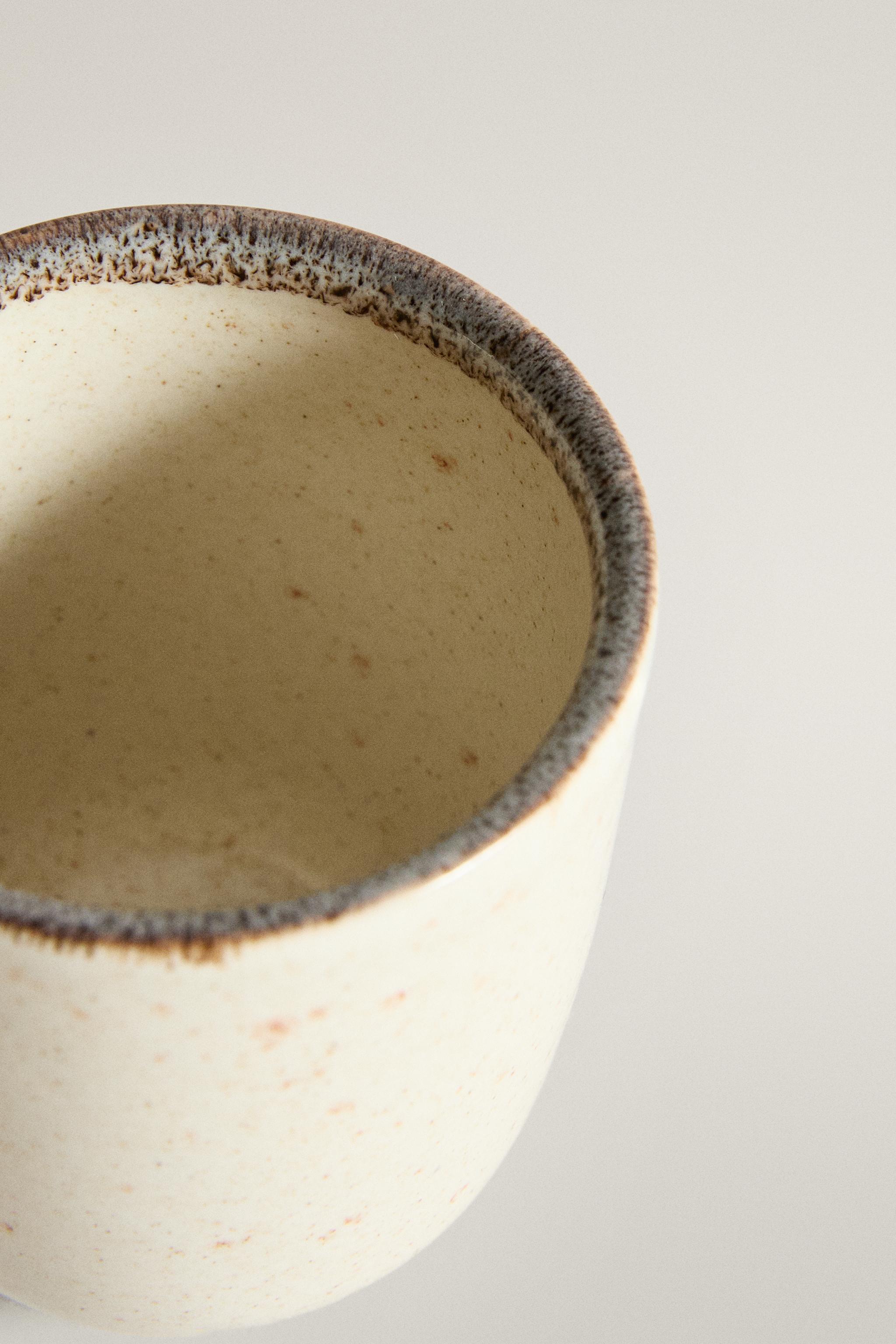STONEWARE COFFEE CUP